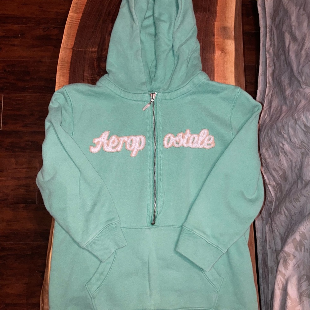 Aeropostale Mint Green Hoodie